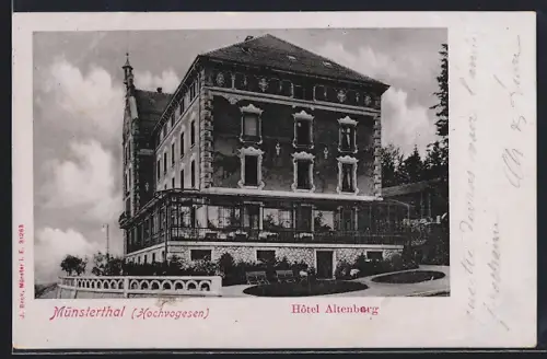 AK Col de la Schlucht, Münstertal, Hôtel Altenberg