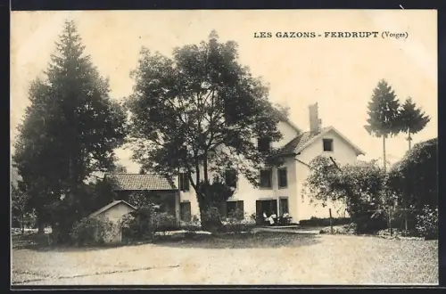 AK Ferdrupt /Vosges, Les Gazons et arbres environnants