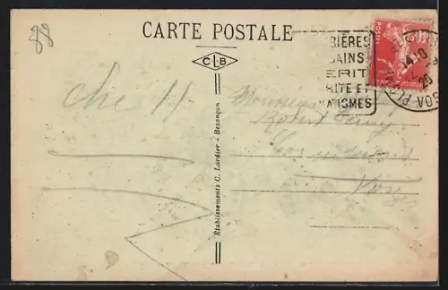 AK Le Val-d`Ajol, Feuillée-Dorothée, Le Grand-Hôtel de la Feuillée-Dorothée vu de l`ouest