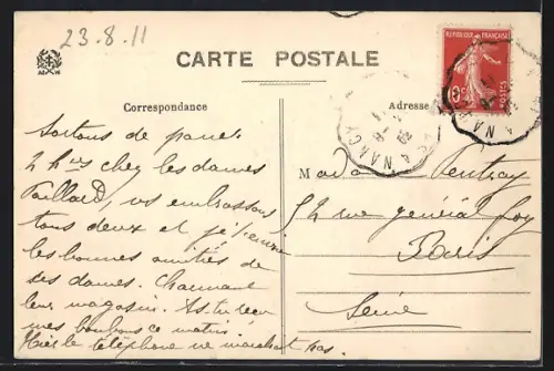 AK Contrexéville /Vosges, Avenue de la Gare, Vue prise de la Place de la Gare