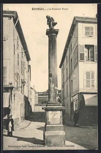 AK Épinal, La Fontaine Pinaud