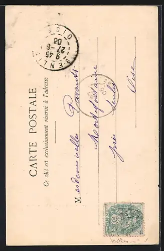 AK Plombières-les-Bains, Entrée de la Rue de la Préfecture