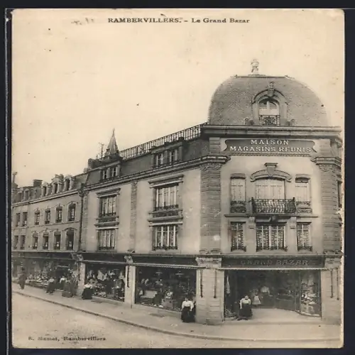 AK Rambervillers, Le Grand Bazar et Maison Magasins Réunis