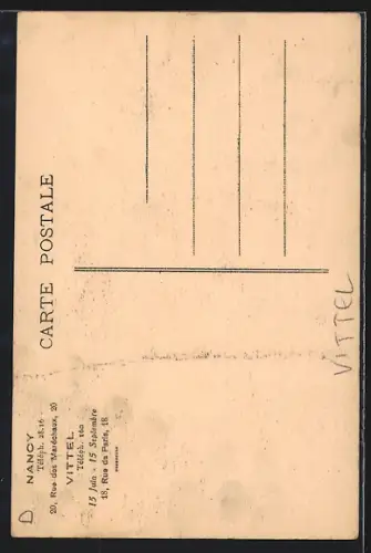 AK Vittel, Le Capucin Gourmand avec un verre et une fourchette sur un tonneau