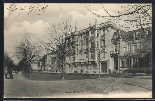 AK Épinal, Cercle Militaire rue Gambetta