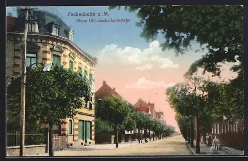 AK Frankfurt-Fechenheim, Obere Offenbacherlandstrasse