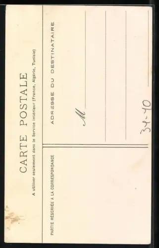 AK Stehende Frau in langem Gewand spielt Harfe, Droite comme la harpe et rêveuse comme elle...