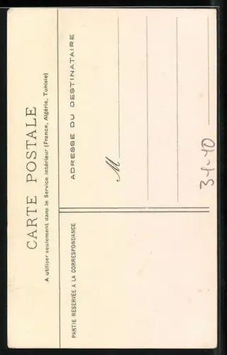 AK Sitzende Frau spielt Harfe, De nouveau, je reprends un accord avissant...