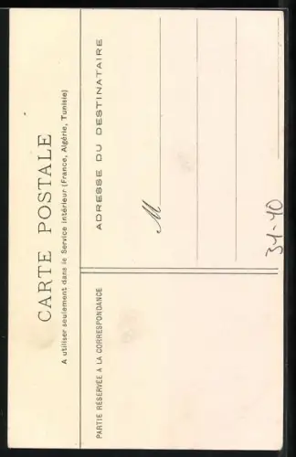 AK Frau in antikem Gewand spielt Harfe, J`incline doucement ma tête au col de fleur..