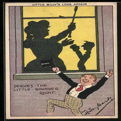 Künstler-AK sign.Dudley Hardy: Little Billy's Love Affair
