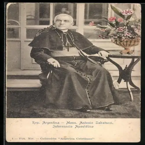 AK Mons. Antonio Sabatucci, Internuncio Apostolico