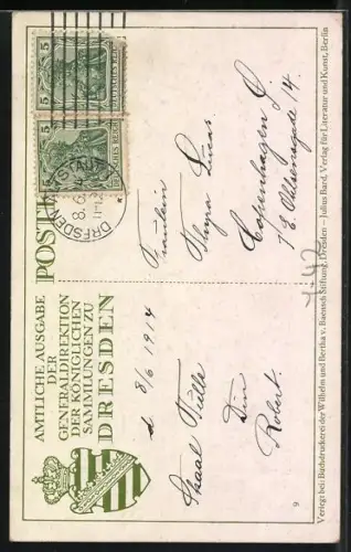 Künstler-AK Rembrandt, Selbstbildnis mit seiner Gattin Saskia