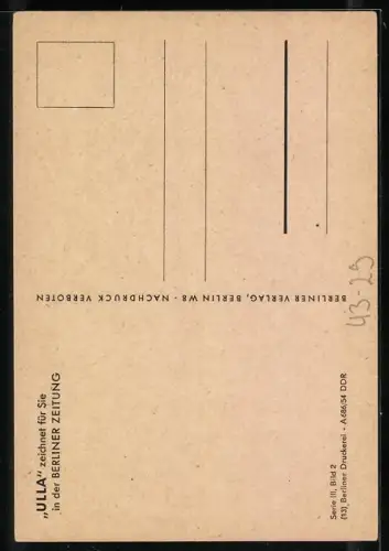 Künstler-AK Kind redet mit seiner Mutter, Vata lässt saren, du sollst dia beim Azählen..., Berliner Zeitung