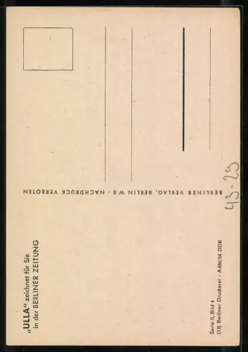 Künstler-AK Kind in einem Laden, Ick suche een Jebburtstagsjeschenk for mein Vata..., Berliner Zeitung