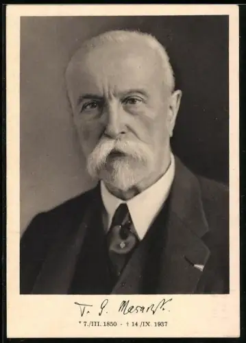AK Präsident Masaryk (TGM) im Anzug