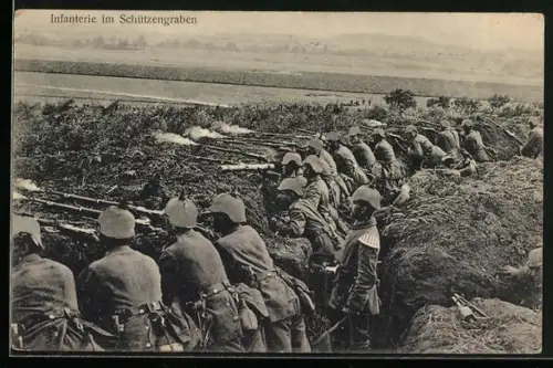 AK Das Deutsche Heer, Infanterie im Schützengraben