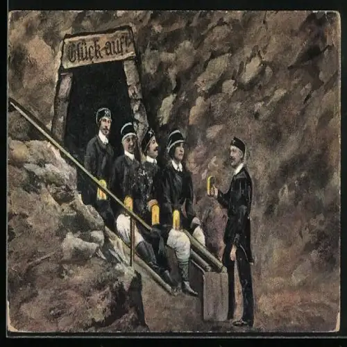 AK Rutsche im Bergwerk Berchtesgaden, Salzbergwerk