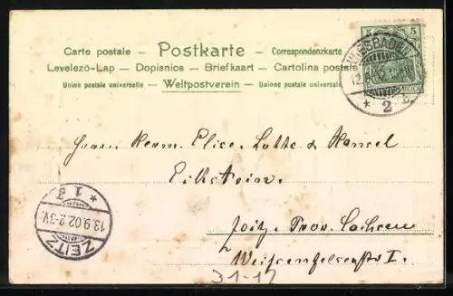 AK Kleine Musiker mit Trompete und Trommel in Sommerlandschaft