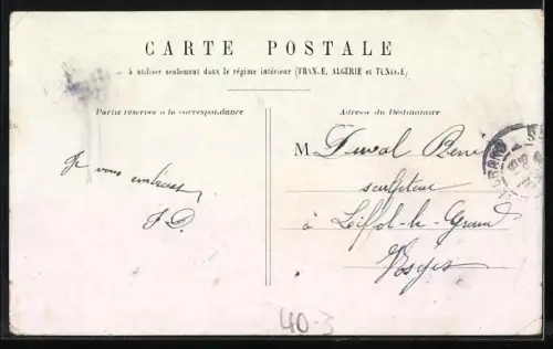 AK Bébé est sage - Bébé s`amuse, Säugling auf Nachttopf