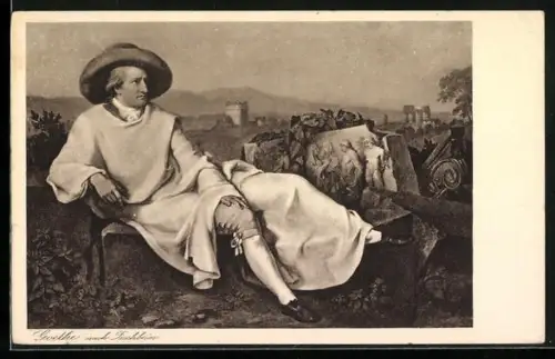 Künstler-AK Goethe im Porträt