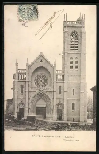 AK Saint-Galmier /Loire, L`Église