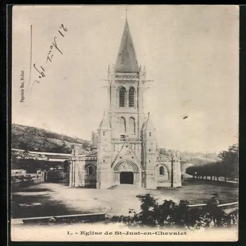 AK Saint-Just-en-Chevalet, Église de Saint-Just-en-Chevalet