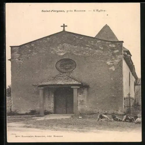 AK Saint-Forgeux /Roanne, L`Église