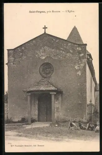 AK Saint-Forgeux /Roanne, L`Église