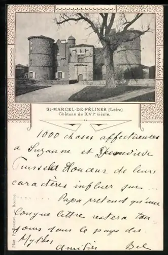 AK St-Marcel-de-Félines /Loire, Château du XVIe siècle