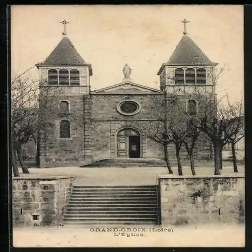AK Grand-Croix /Loire, L`Église