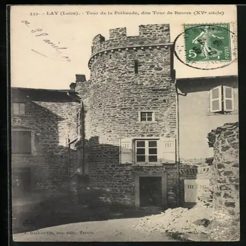 AK Lay /Loire, Tour de la Prébende, dite Tour de Beurre, XVe siècle
