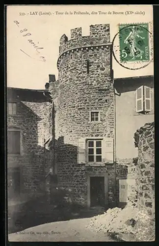 AK Lay /Loire, Tour de la Prébende, dite Tour de Beurre, XVe siècle