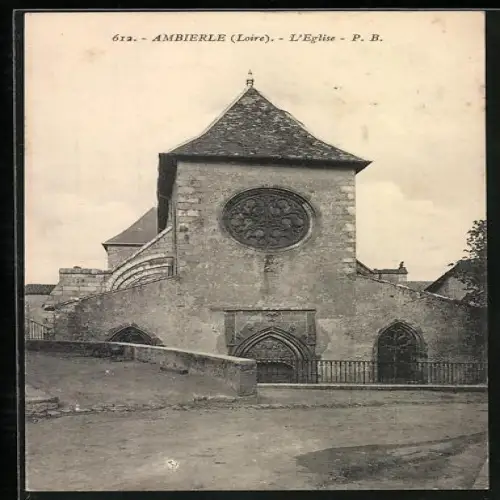 AK Ambierle /Loire, L`Église