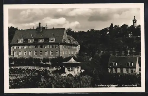 AK Brandenburg / Havel, Blick auf das Krankenhaus