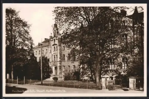 AK Reichenbach /O.L., Partie an der Staatl. Aufbauschule