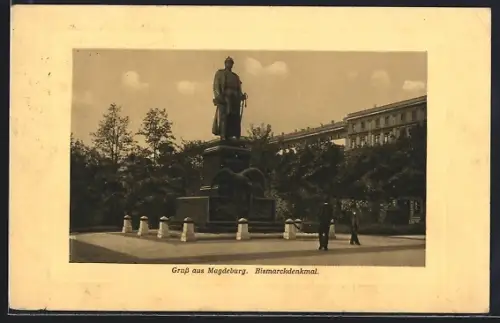 AK Magdeburg, Bismarckdenkmal