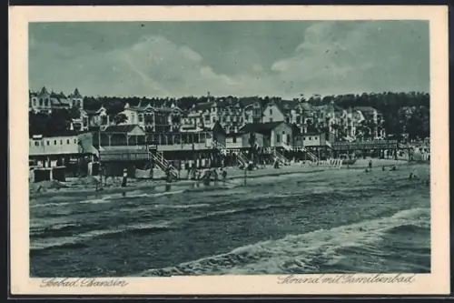 AK Bansin, Strand mit Familienbad