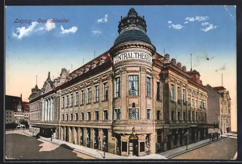 AK Leipzig, Centraltheater, Eckfassade