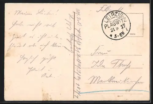 AK Leipzig, Centraltheater, Eckfassade