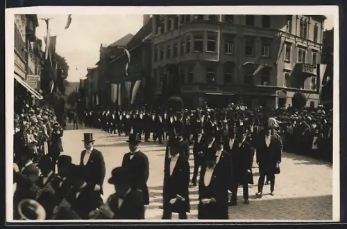 AK Tübingen, 450 jähriges Jubiläum der Universität 1927, Festzug