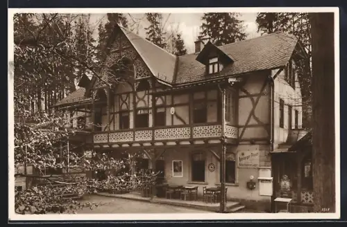 AK Dresden-Pillnitz, Gasthaus Meixmühle im Friedrichsgrunde