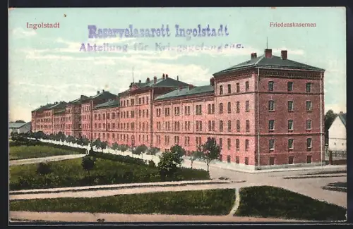 AK Ingolstadt, Blick auf die Friedenskasernen