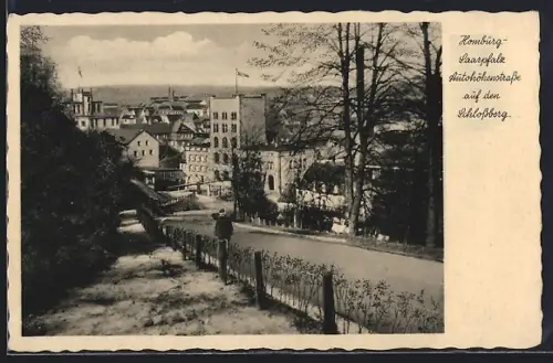 AK Homburg /Saarpfalz, Autohöhenstrasse auf den Schlossberg