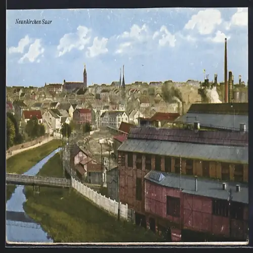 AK Neunkirchen /Saar, Blick auf den Ort