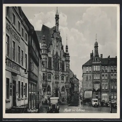 AK Helmstedt, Markt mit Rathaus