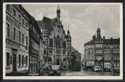 AK Helmstedt, Markt mit Rathaus
