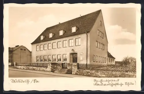 AK Wilsdruff /Sac., Partie an der Landwirt. Schule