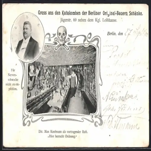 AK Berlin, Gasthaus Bauern Schänke Speiseraum, Jägerstrasse 69
