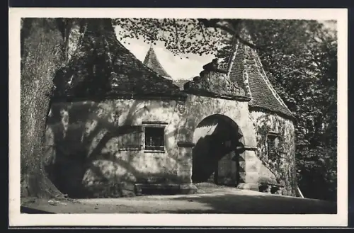 AK Rothenburg o. T., Partie am Burgtor