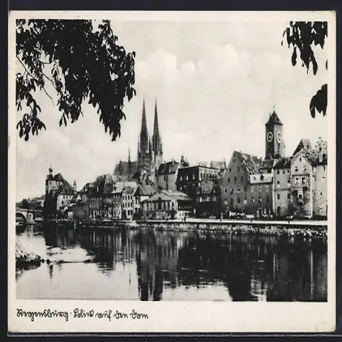 AK Regensburg, Blick auf den Dom